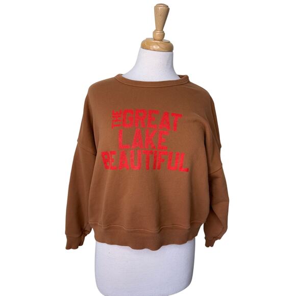 THE GREAT. The Teammate Lake Beautiful Sweatshirt Size 1 /Small - Picture 3 of 15